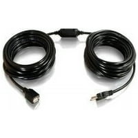 C2G USB aktív hosszabbító kábel-USB 2. Férfi-Női kábel, középső emlékeztető formátum, Fekete