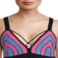 Madden NYC Junior 'Heart o Ring Crochet Top