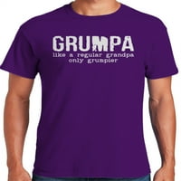 Graphic America Grumpa, mint a szokásos nagypapa, csak a Grumpier Apák napi férfi pólója