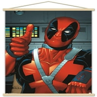 Marvel Comics-Deadpool-remek fali poszter fa mágneses kerettel, 22.375 34