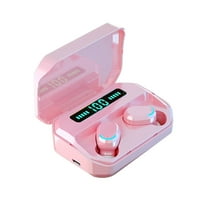 Vízálló vezeték nélküli fülhallgató - 3D sztereó Bluetooth fejhallgató töltő tokkal-Rózsaszín