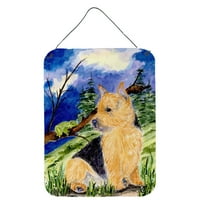 Carolines Treasures SS8984DS Norwich Terrier fal vagy ajtó függő nyomatok, 12x16, Többszínű