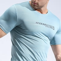 Férfi ruházat férfi nyári gyorsan száradó TSHIRT Kerek nyakú SLIM fényvisszaverő LETTERSRUNNINGTRAINING és FITNESS