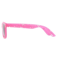 Piranha Eyewear Sugar Kids napszemüveg-Rózsaszín csillagpolimer Stílus Füstlencsével