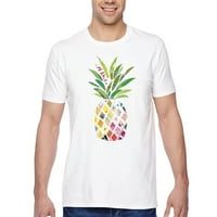 XtraFly ruházat Férfi póló mintás ananász nyaralás nyári Crewneck póló