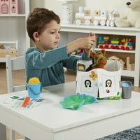 Melissa & Doug Takarmány & Vőlegény Ló Ellátás Játék Szett Plüss Kitömött Állat