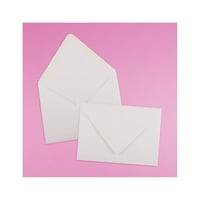Papír & boríték A meghívó borítékok Euro fedéllel, 1 4, Fehér, csomagonként