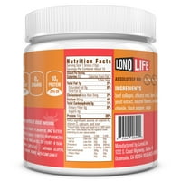 LonoLife alacsony nátriumtartalmú fűvel táplált marhahús csontleves por 10 g fehérjével, oz ömlesztett kádak