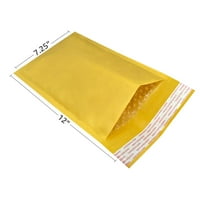 Kraft Bubble Mailers 7. 25x12 - önzáró Párnázott borítékok