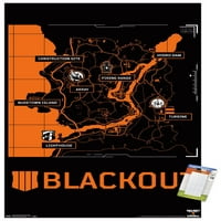 Call of Duty: Black Ops-Blackout Térkép fali poszter, 22.375 34