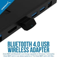 Sabrent USB Bluetooth 4. Mikro Adapter [v4. Osztály alacsony energiájú technológiával]