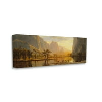 Stupell Industries Valley, a Yosemite Albert Bierstadt festőfestő Galéria csomagolt vászon nyomtatott fali művészet,