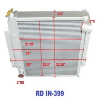 3Core teljesítmény radiátor+10 ventilátor 71-hez-nemzetközi Harvester Scout II V 3core teljesítmény radiátor + 10 ventilátor