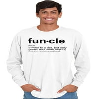 Funcle Fun Uncle meghatározás hűvös férfi Hosszú ujjú póló Brisco márkák S