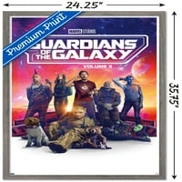 Marvel Guardians of the Galaxy Vol-egy lapos fal poszter, 22.375 34 keretes