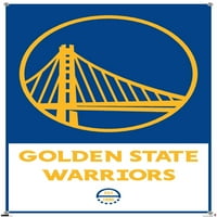 Golden State Warriors-logó fali poszter Pushpins, 14.725 22.375