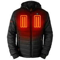 ActionHeat férfi 5V akkumulátor fűtött Puffer kabát W Hood