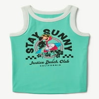 Justice Girl's Everyday Faves Ringer Tank, Méretek XS-XLP