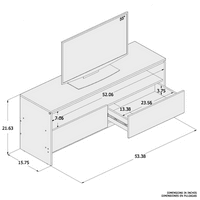 Boahaus Phoeni Modern TV állvány, TV - k akár 55