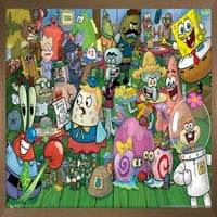 Nickelodeon Spongyabob-Karakter Fal Poszter, 22.375 34