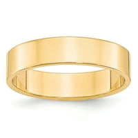 Minőségi arany FLL050-9. 14k arany LTW lapos sáv, sárga méretű 9.5