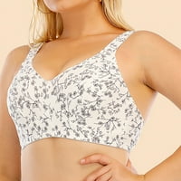 Női melltartó Bralette Plus Size varrat nélküli Push up Csipke sport melltartó kényelmes lélegző felsők fehérnemű Fehér