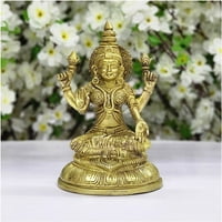 Istennő Lakshmi szobor sárgaréz Hindu istennő szobor Laxmi szobor Lakshmi Ma figura indiai istennő Idol Laxmi Ma Murti