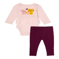 Garanimals kislány rózsaszín hercegnő Mi & Match gyerek ruhák készletei, szett