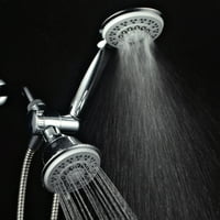 Powerspa nagynyomású beállítású luxus 2-in-zuhanyfejű kombináció rozsdamentes acél tömlővel- Használjon rögzített és