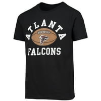 Ifjúsági Fekete Atlanta Falcons Labdarúgó Póló
