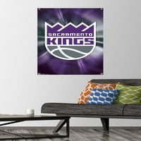 Sacramento Kings-Logo fali poszter Nyomócsapokkal, 22.375 34
