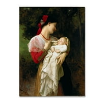 Védjegy Képzőművészet „Anya és gyermek” vászon művészete: William-Adolphe Bouguereau