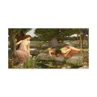 A Waterhouse által készített „Echo és Narcissus” vászon művészete