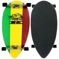 Krown Pintail Longboard Rasta 9 43