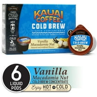 Kauai Cold Brew Kávépárnák, Vanília Makadámia Dió, Gróf