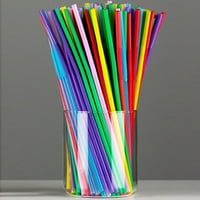 Dezsed Straws Clearance Rugalmas Fél Eldobható Műanyag Drinking Straws-Válogatott Színek Többszínű