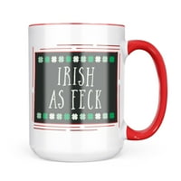 Karácsonyi süti ón ír, mint Feck St. Patrick napja aranyos Shamrocks bögre ajándék kávé Tea szerelmeseinek