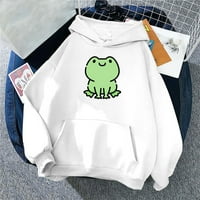 Tdoqot Női Kapucnis Pulóver-Kényelmes Pulóver Hosszú Ujjú Crewneck Nyomtatott Alkalmi Zseb Baggy Őszi Divat Ruhák Ruhák