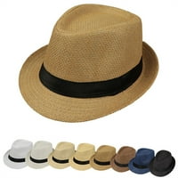 Szalmakalap Férfi kalapok férfiaknak kalap nap kalap Panama kalap-teve