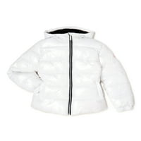 Limited Toout Lányok szilárd kapucnis puffer kabátja, 4-16 méret