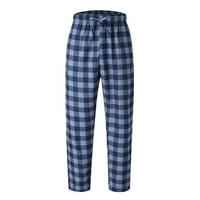 Férfi pizsama nadrág flanel kockás Lounge pizsama alvás alja zsebekkel, férfi Bivaly kockás pizsama nadrág pj nadrág