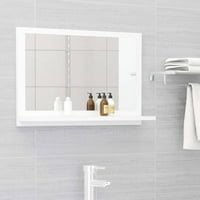 vidaXL fürdőszoba tükör forgácslap hiúság egység mosdó állvány több színben