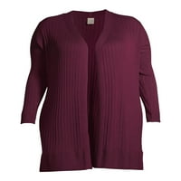 Terra és Sky Women's Plus Size Pointelle Cardigan