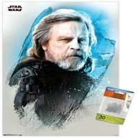 Csillagok háborúja: Az utolsó Jedi-Luke fali poszter Nyomócsapokkal, 14.725 22.375