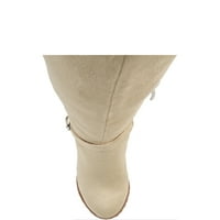 Brinley Co. Női Comfort Extra Wide Calf Microsuede Wedge Boot