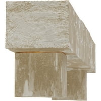 Ekena Millwork 6 H 8 D 72 W Pecky Ciprus Fau fa kandalló Kandallókészlet W Alamo Corbels, fehér mosott