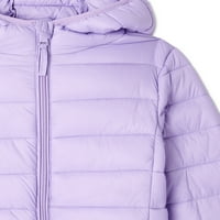 Városi Republic Girls könnyű kapucnis csomagolható puffer dzseki, 4-16