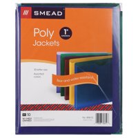 Smead Poly File Jacket, Egyenes Vágású Fül, 1 Bővítés, Betűméret, Vegyes Színek, Csomagonként