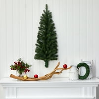 Szinte természetes tiszta előkészítés LED Green Holiday Half Christmas Fa, 3 '