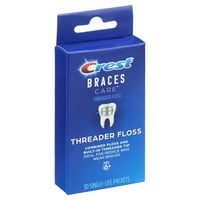 Crest Braces Care Threader Fogselyem, Egyszer Használatos Csomagok, 6 Év Felett